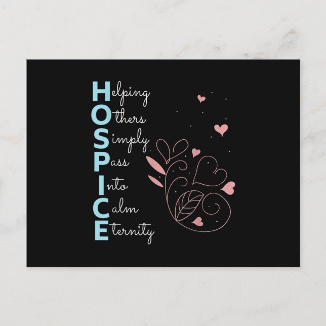 Postal Enfermero de hospicio (Anverso)