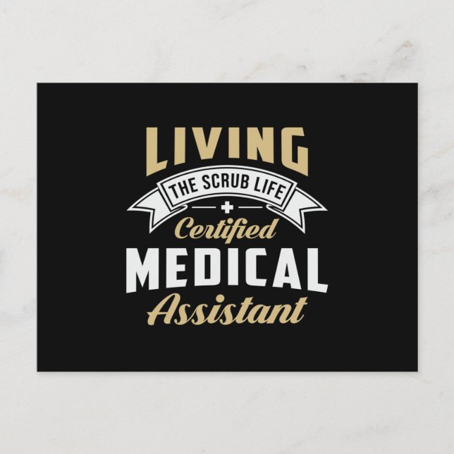 Postal Enfermero de Medicina de Auxiliar Médico Certifica (Anverso)