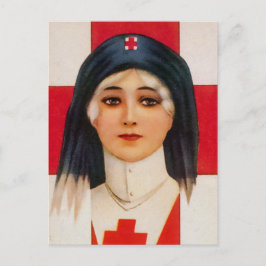 Postal Enfermero de vintage