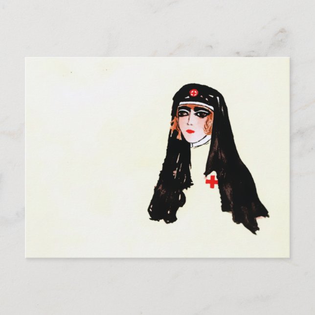 Postal Enfermero de vintage (Anverso)
