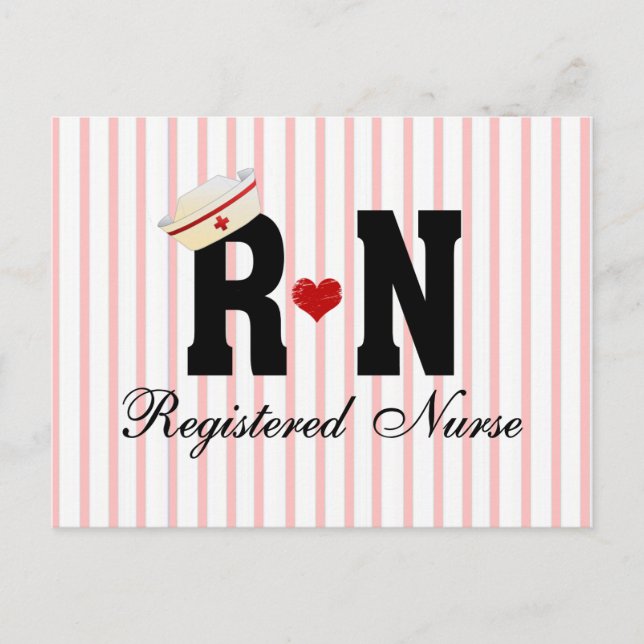 Postal Enfermero registrado de RN (Anverso)