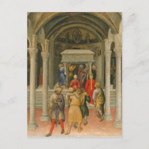 Postal Enfermo y enfermedad curada en la tumba de San Nic