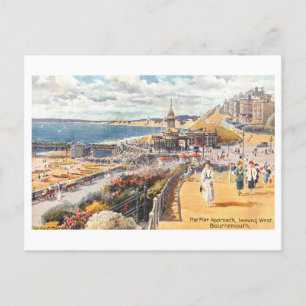 Postal Enfoque del muelle vintage, Bournemouth