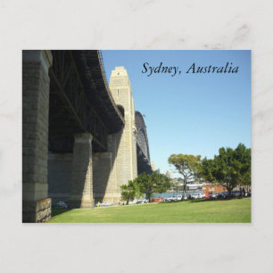 Postal enfoque del puente de sydney