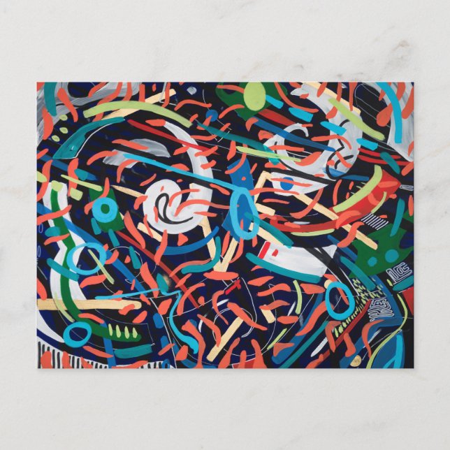 Postal Enfrentando la muerte II (Anverso)