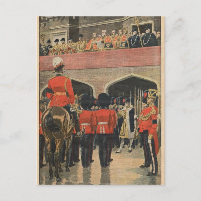 Postal England, proclamation of the new King George V (Anverso)
