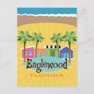 Postal Englewood, estilo retro inspirado en la época de F