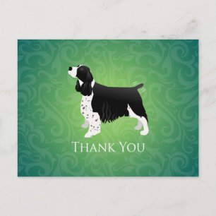 Postal English Springer Spaniel Gracias