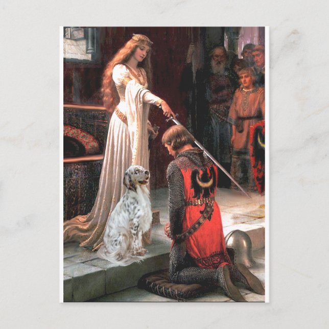 Postal EnglishSetter 1 - La recompensa (Anverso)