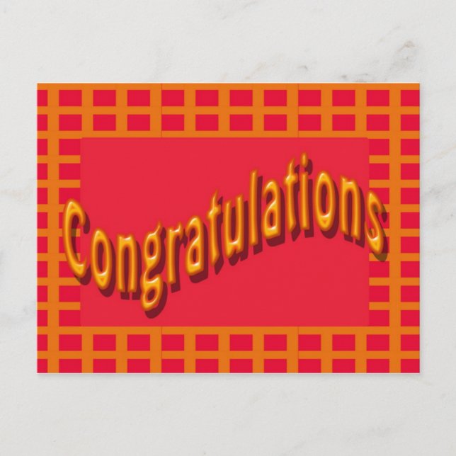 Postal ¡enhorabuena (Anverso)