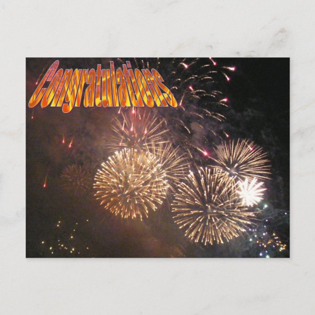 Postal Enhorabuena (Anverso)