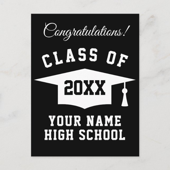 Postal Enhorabuena por la graduación escolar de 2023 (Anverso)
