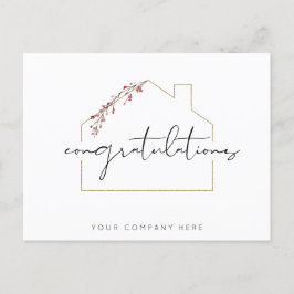 Postal Enhorabuena por vacaciones de buen gusto