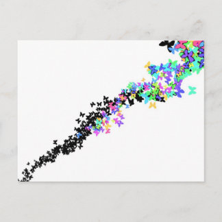 Postal Enjambre de mariposa