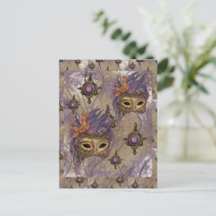 POSTAL ENMASCARADO VENECIA ARTE