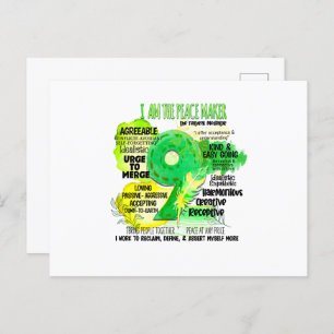 Postal Enneagram Tipo 9 - Soy El Creador De La Paz