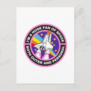 Postal enorme fanático del espacio