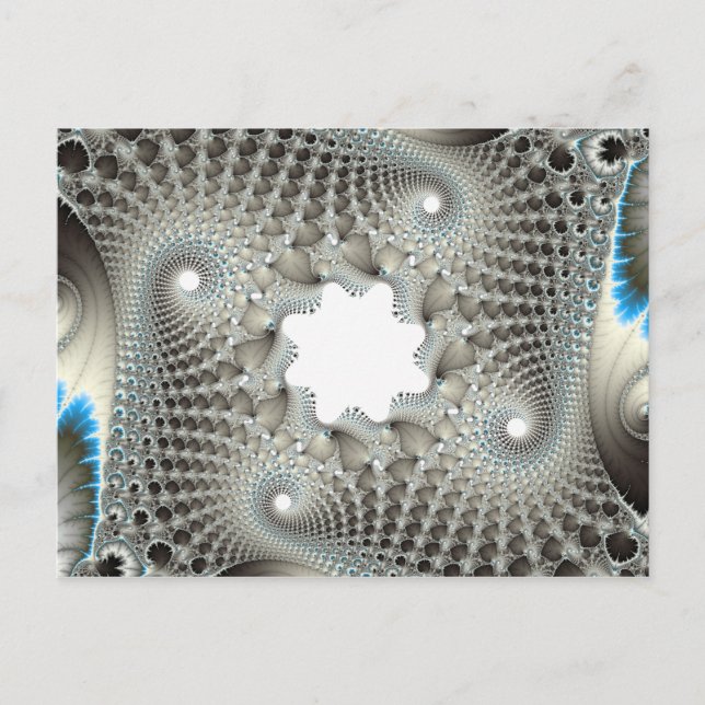 Postal Enredado en azul (Anverso)