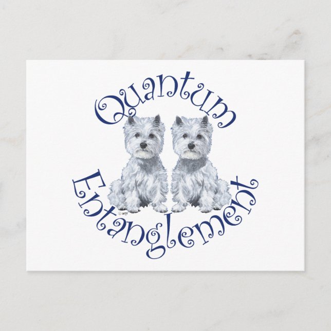 Postal Enredo cuántico de Westies (Anverso)