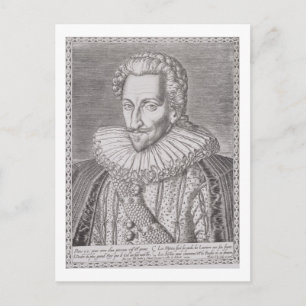 Postal Enrique IV (1553-1610) como Rey de Navarra, 1589 (