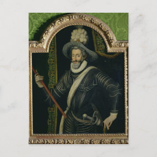 Postal Enrique IV Rey de Francia y Navarra, c.1595
