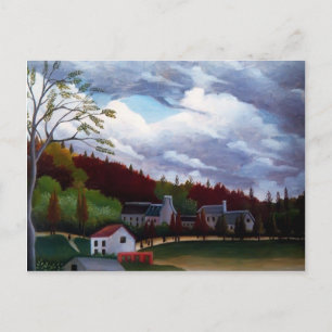 Postal Enrique Rousseau- el Bievre en Gentilly