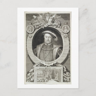 Postal Enrique VIII (1491-1547), después de un cuadro en 