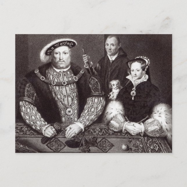 Postal Enrique VIII, su hija Queen Mary (Anverso)