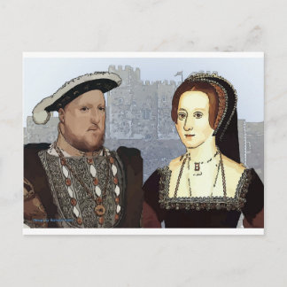 Postal Enrique VIII y Ann Boleyn