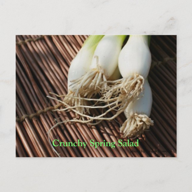 Postal Ensalada crujiente de primavera (Anverso)