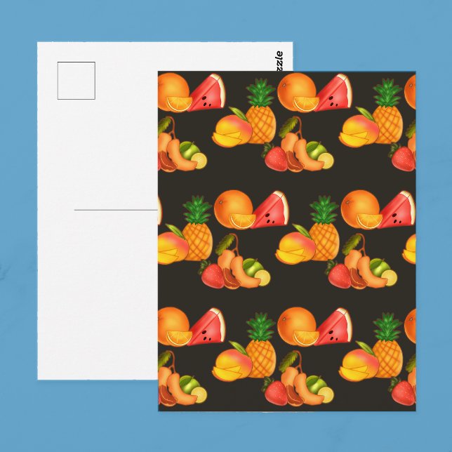 Postal Ensalada de Frutas Colorida de Verano (Subido por el creador)