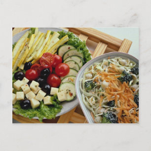 Postal Ensaladas al aire libre