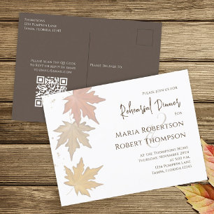 Postal Ensayo Cena Verdor otoño Sale del código QR
