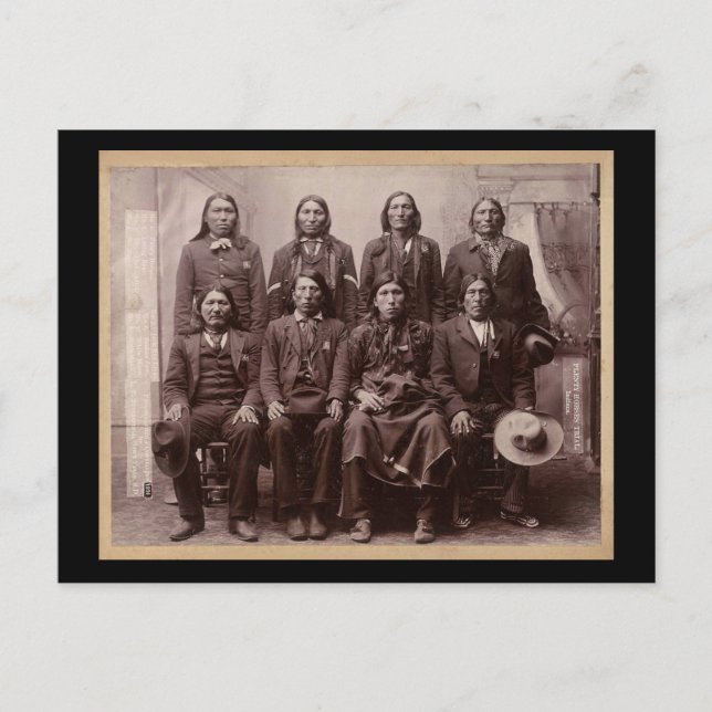 Postal Ensayo de abundancia de caballos de 1890 (Anverso)