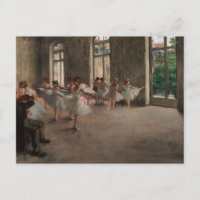Ensayo de ballet de Edgar Degas Postcard