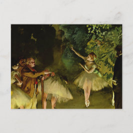 Postal Ensayo de ballet - Edgar Degas - 1875