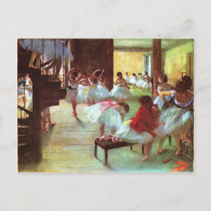 Postal Ensayo de ballet - Edgar Degas - 1880