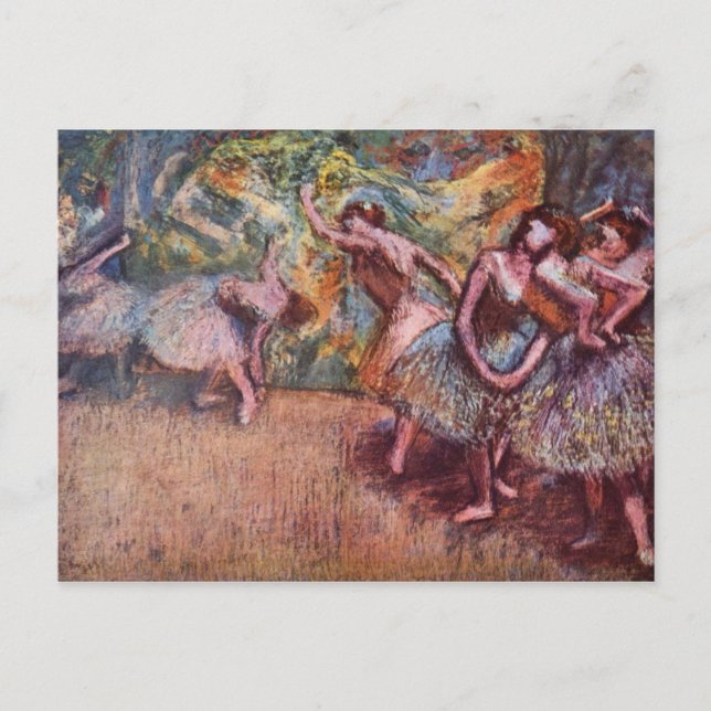 Postal Ensayo de ballet - Edgar Degas - 1904 (Anverso)