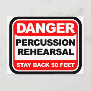 Postal Ensayo de Percusación de Peligro