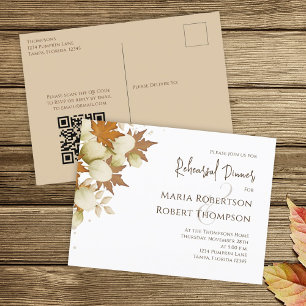 Postal Ensayos Cena Cena Otoño Verdor de otoño Código QR