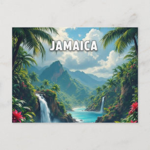 Postal ensenada hermosa de Jamaica