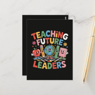 Postal Enseñando a futuros líderes Profesor genial