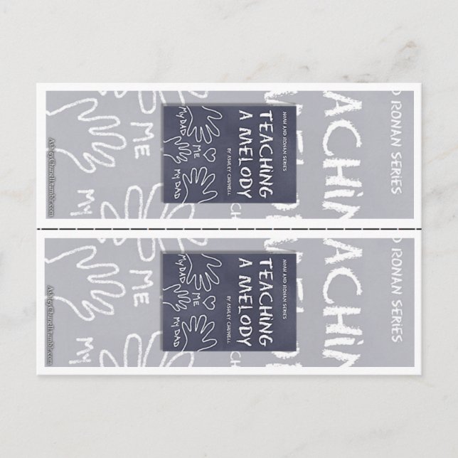 Postal "Enseñando una melodía" por Ashley Chunell Bookmar (Anverso)