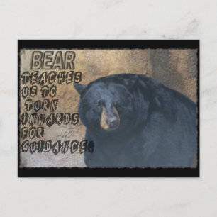 POSTAL ENSEÑANZA DE TOTEM DE OSO - VOLVER HACIA ARRIBA