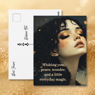 Postal Ensoñación Celestial / Polvo de Estrellas y Sombra