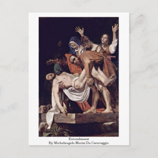 Postal Entombment De Michelangelo Merisi Da Caravaggio