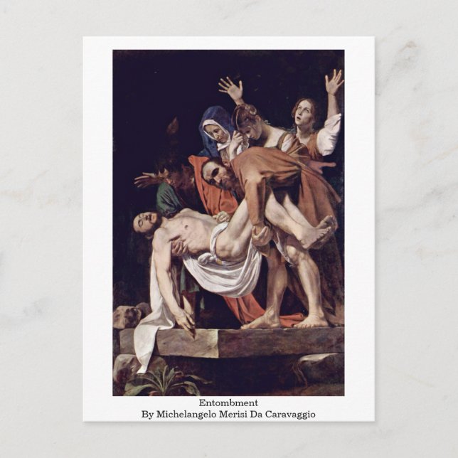 Postal Entombment De Michelangelo Merisi Da Caravaggio (Anverso)