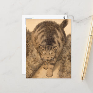 Postal Entonces el Tabby fue lejos, y más lejos que lejos