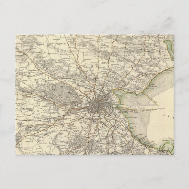 Postal Entornos de Dublín (Anverso)