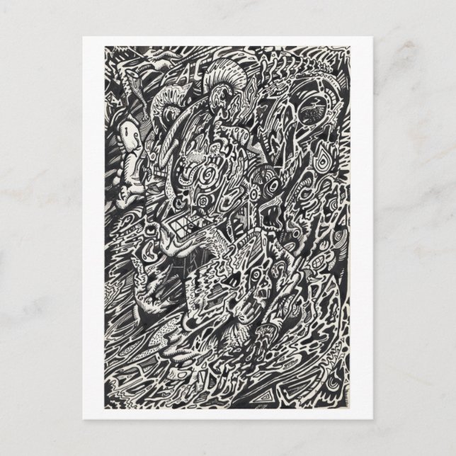 Postal Entra, El Hombre Del Micropunto (Anverso)